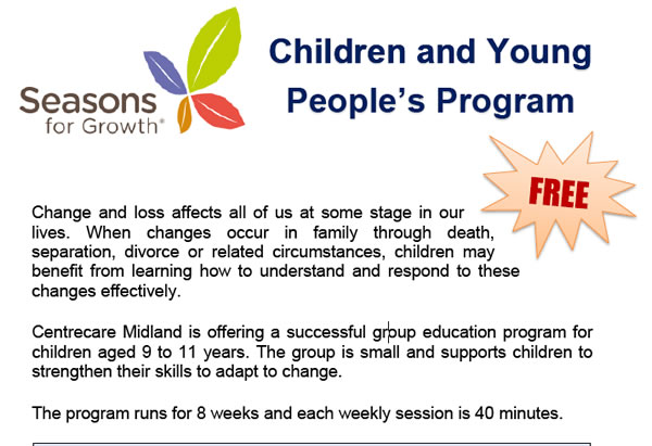 Children and Young People’s Program – Seasons for Growth