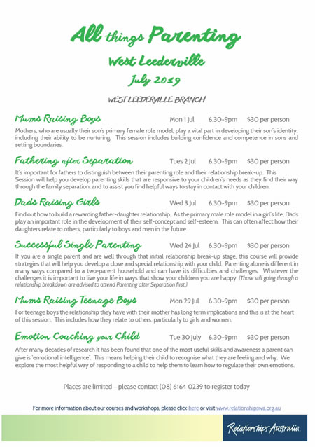 All things Parenting July 2019
