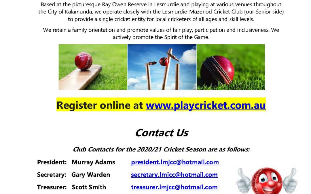 Lesmurdie-Mazenod Junior Cricket Club