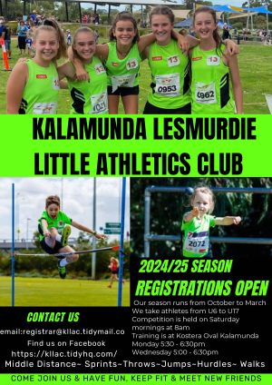 Kalamunda Lesmurdie – Little Athletics Club