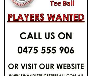 Come and Join Swan Districts Tee Ball